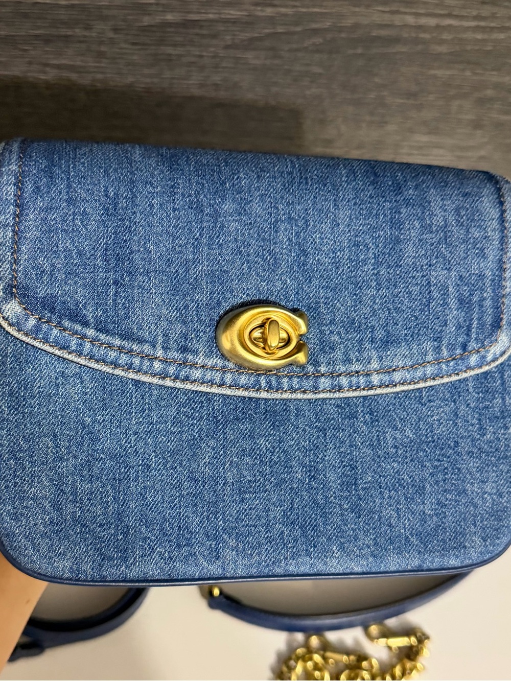 COACH Denim Cassie 19 Crossbody Bag - Picture 2 of 10